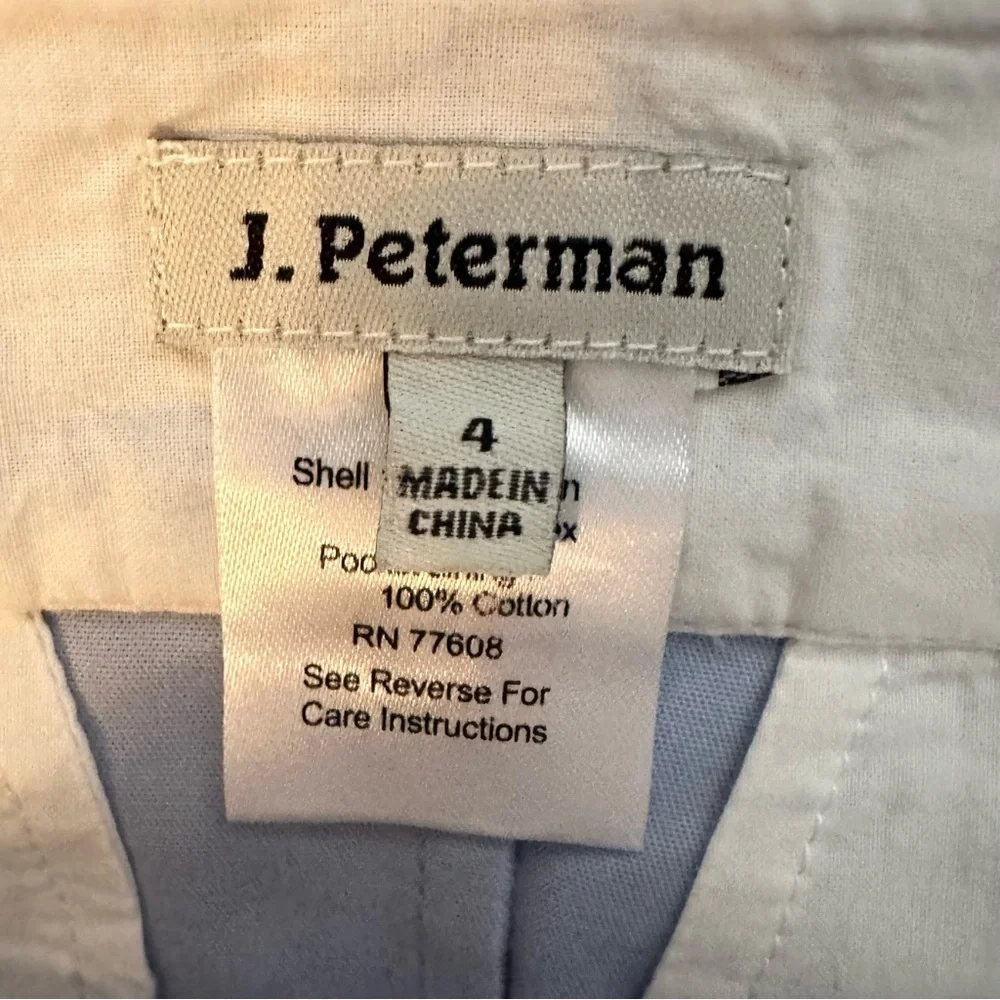 J. Peterman Light Blue Preppy Fitted Mini Skirt 4 Zipper Button Fly Pockets
